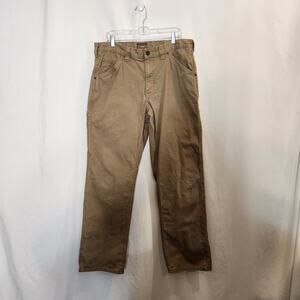 C.E. SCHMIDT WORKWEAR Tan Canvas Straight Leg Carpenter Utility Pant Men 38 x 33